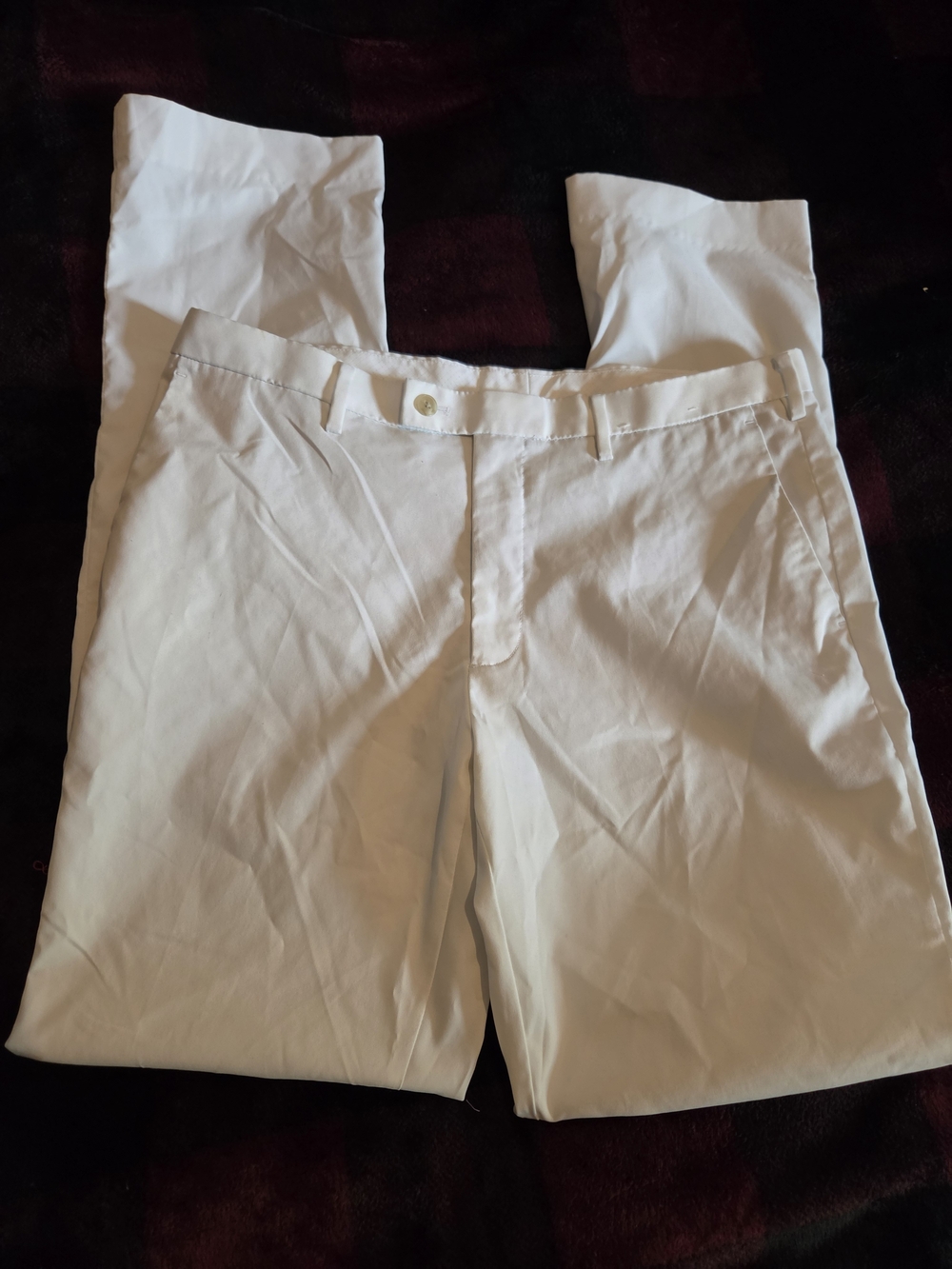 Men's White Casual Chino Pants